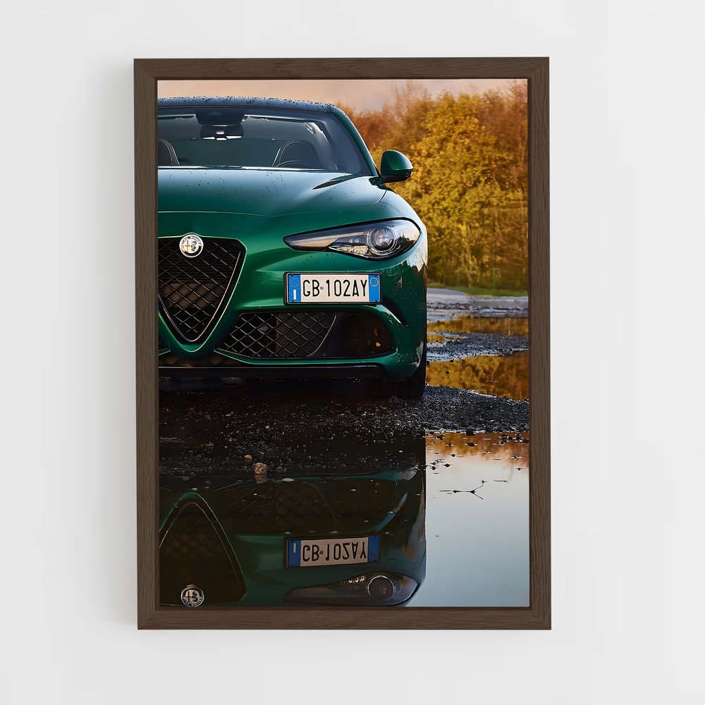 Poster Puddle Racer – affiche Alfa Romeo (vue 5)